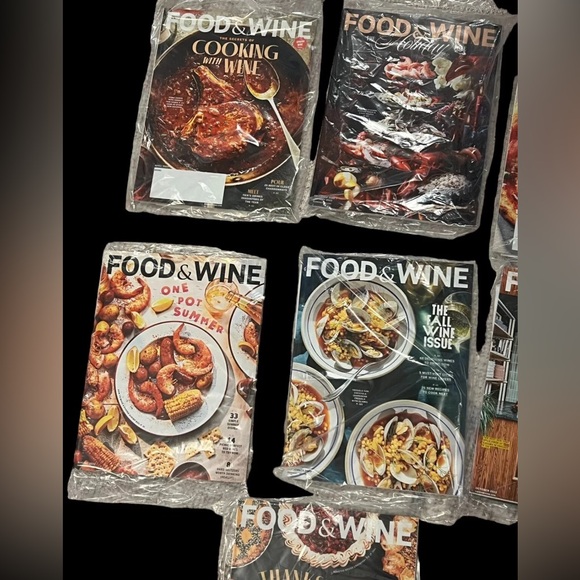 Food & Wine Magazine Lot of 10  Sealed 2022 March thru December Retail :89.90$ - Picture 5 of 6